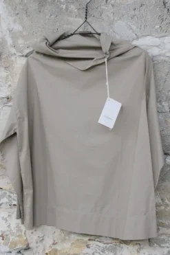 by basics Bluse 13024 im kastigen Schnitt in sand - Baumwolle & Elasthan