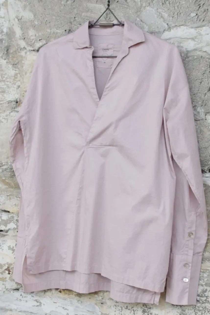 by basics Bluse im kastigen Schnitt 13014 in rosa - Baumwolle & Elasthan