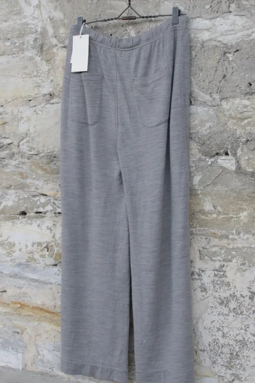 by basics Hose im Marlene-Stil 14012 in melange - Wolle & Baumwolle