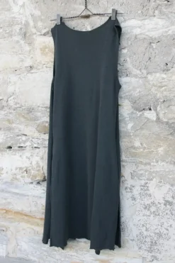 by basics lange Weste 2008 in raven/khaki - reine Öko Tex zertifizierte Merinowolle