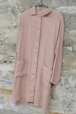 by basics Mantel 11010 im hellen apricot - reines, softes Leinen