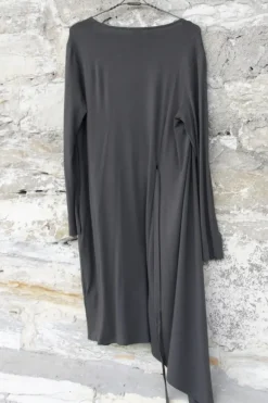 by basics Wickelkleid 7612 in dunklem khaki - Bambus & Elasthan
