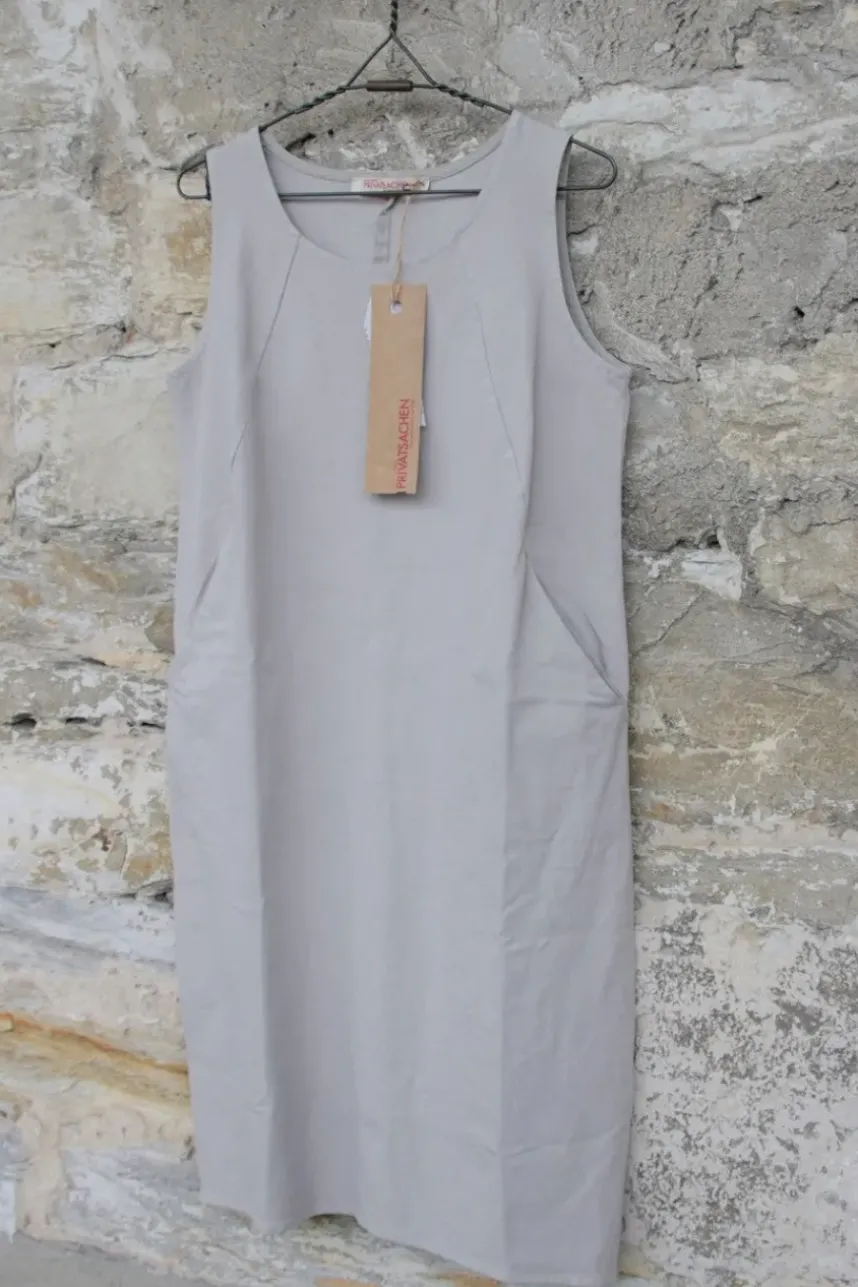 cocon commerz Privatsachen Kleid 2210309 EINKOMET in kiesel/hellgrau - Bicotton