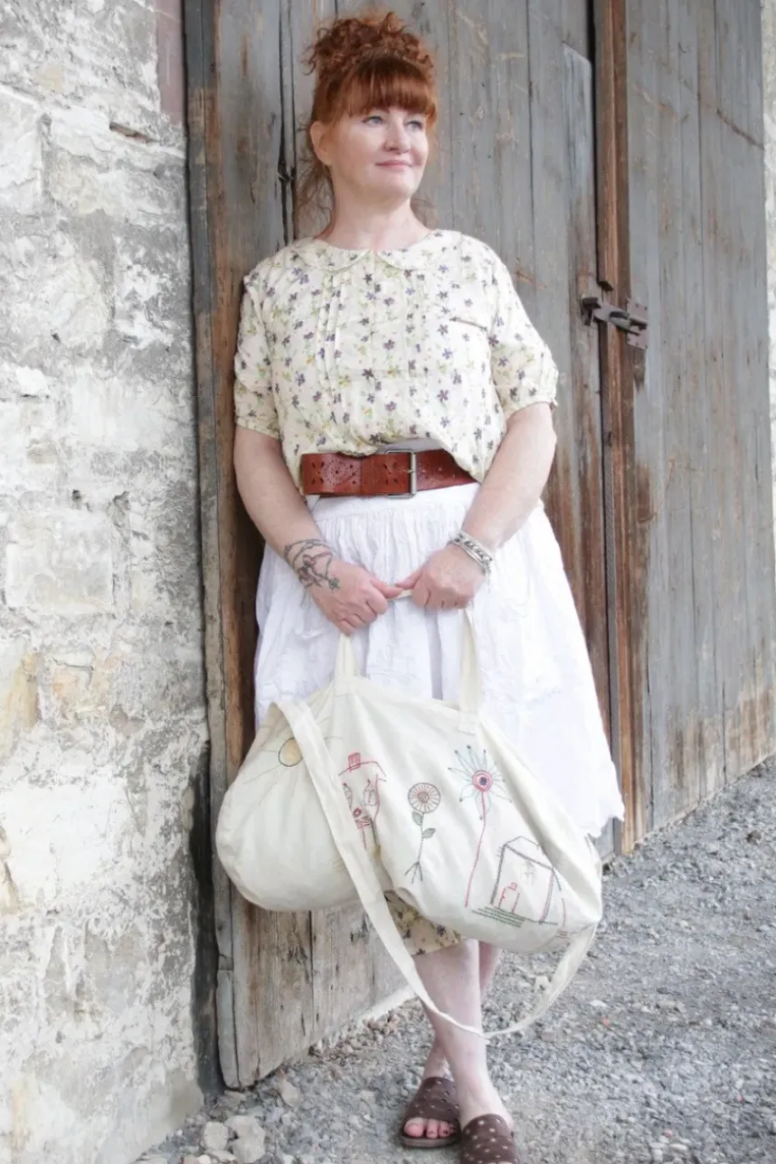 Ewa i Walla Bloomers 11402 MOMO in creme mit Flowerprint (flower voile) - softer Voile