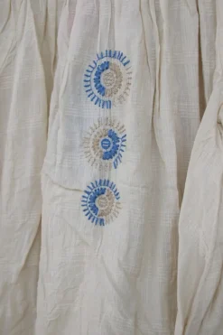 Ewa i Walla Bluse 44776 aus zarten Karogewebe in creme - softer Voile