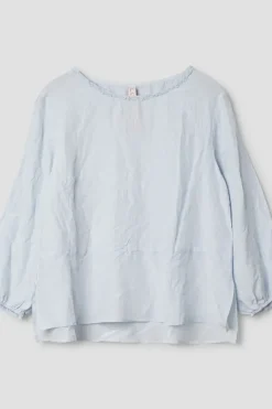 Ewa i Walla Bluse 44970 CLARA in pastellblau (ice blue) - exklusive Seide