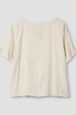 Ewa i Walla Bluse 44955 GABRIELLA in creme (bone white) - softes Leinen