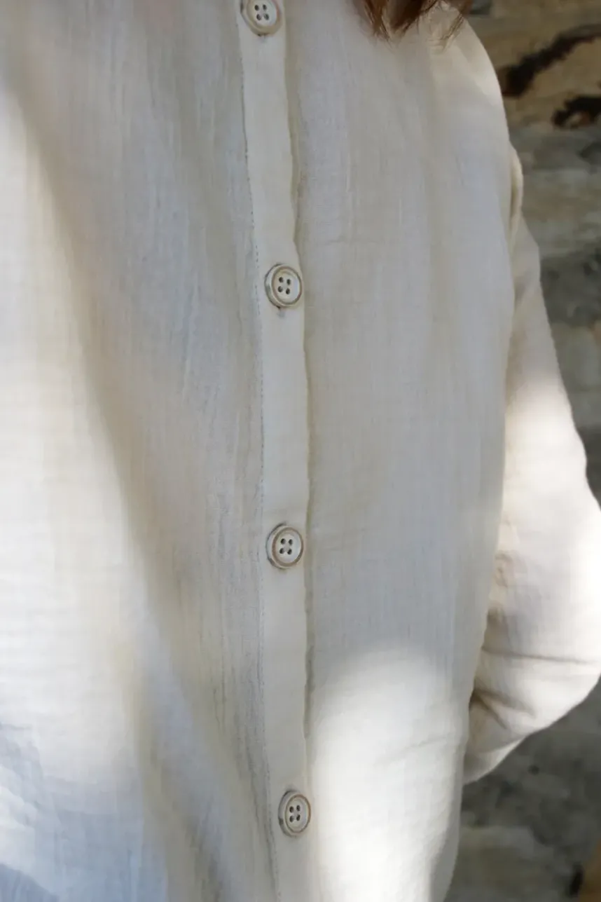 *Ewa i Walla Bluse 44102 JOAN in creme (cream) - softe Winterbaumwolle