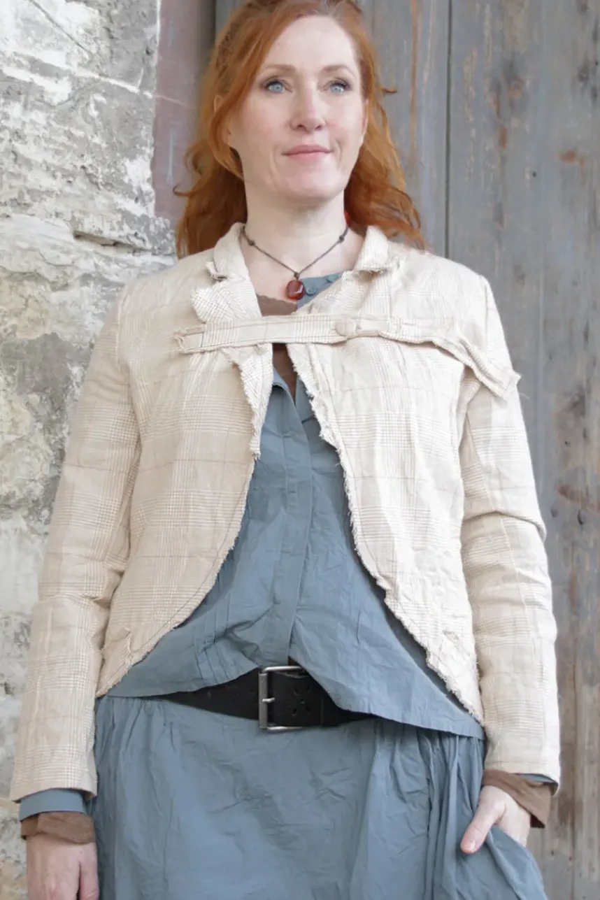 *Ewa i Walla Bluse 44107 LOIS in blau grau (storm blue) - reine Knitterbaumwolle