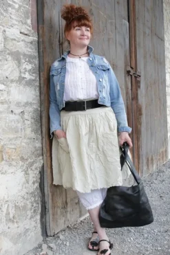 Ewa i Walla Bluse 44960 SAGA in reinweiss (white) - softer Sushi Voile aus Baumwolle & Viskose