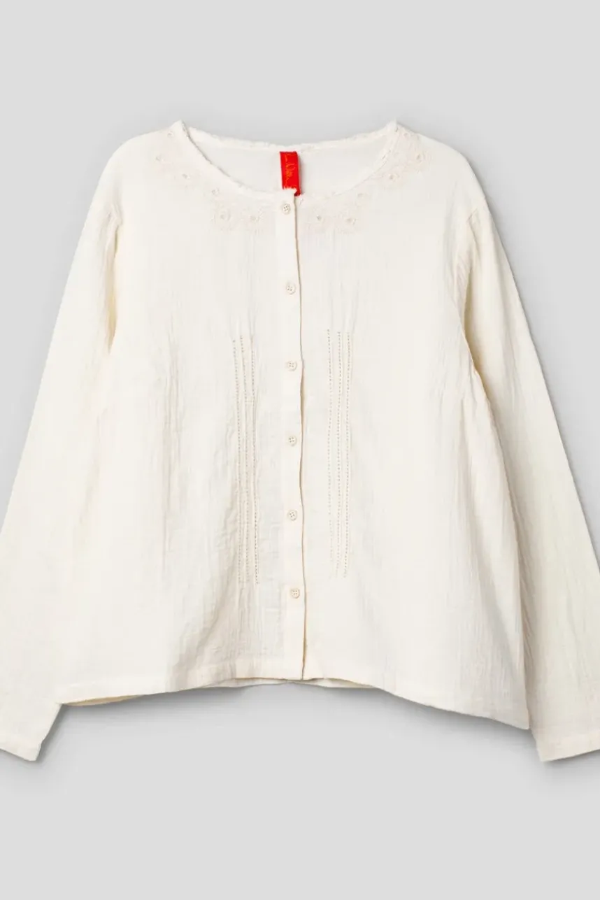 *Ewa i Walla Bluse 44104 SIGYN in cremeweiß (cream) - softe Winterbaumwolle