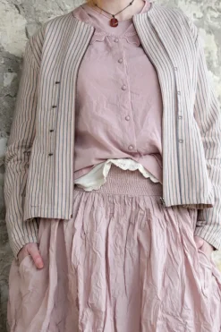 Ewa i Walla Bluse AGNA 44123 in rose (pale mauve) - Sushi Voile aus Baumwolle und Viskose