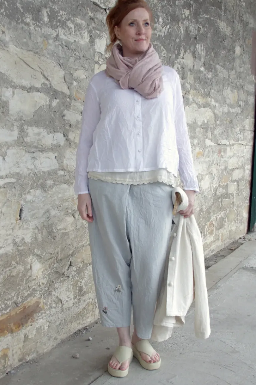Ewa i Walla Bluse AGNA 44123 in weiß (white) - Sushi Voile aus Baumwolle und Viskose