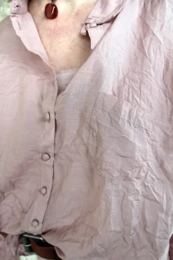 Ewa i Walla Bluse ERIS 44125 in rose (pale mauve) - Sushi Voile aus Baumwolle und Viskose