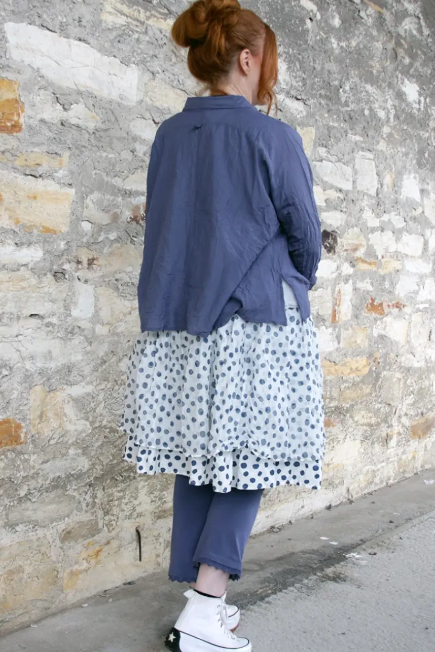 Ewa i Walla Bluse ERIS 44125 in blau (blue) - Sushi Voile aus Baumwolle und Viskose