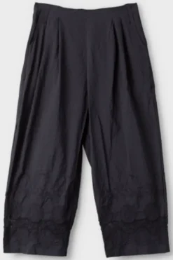 Ewa i Walla Hose 11396 AMINA in schwarz (black) - reine Knitterbaumwolle