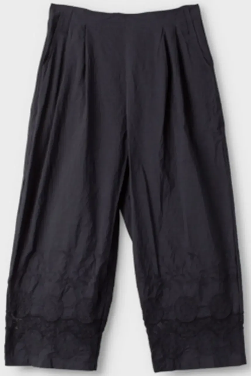 Ewa i Walla Hose 11396 AMINA in schwarz (black) - reine Knitterbaumwolle