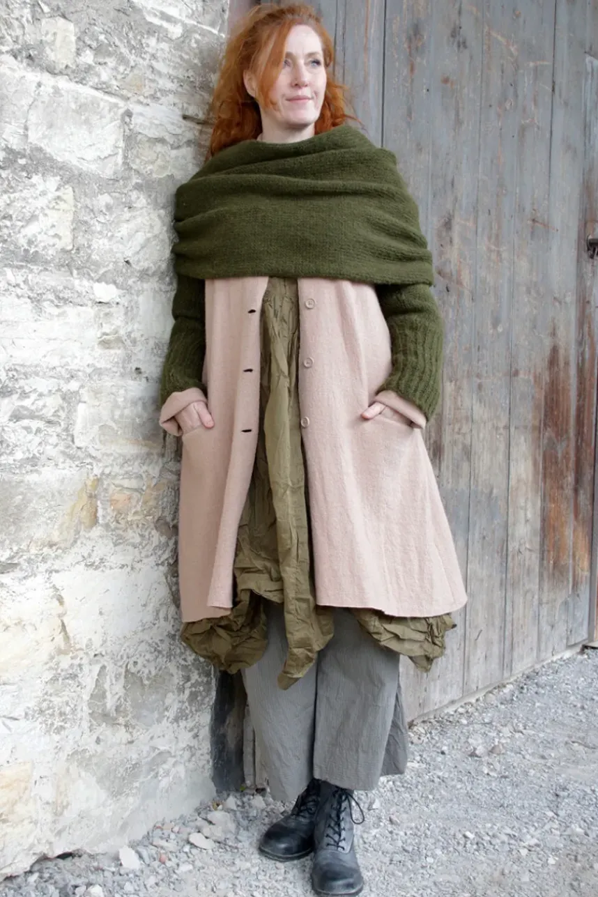 *Ewa i Walla Hose 11412 HENNY in grau rose fein gestreift - reine Baumwolle