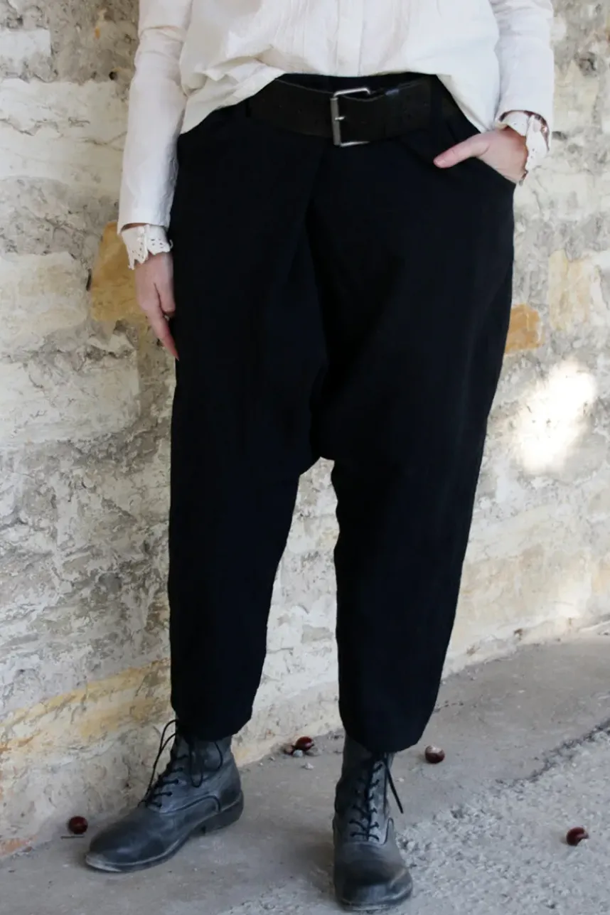 *Ewa i Walla Hose 11416 MAJVI in schwarz (black) - kuschelige Wolle & Baumwolle