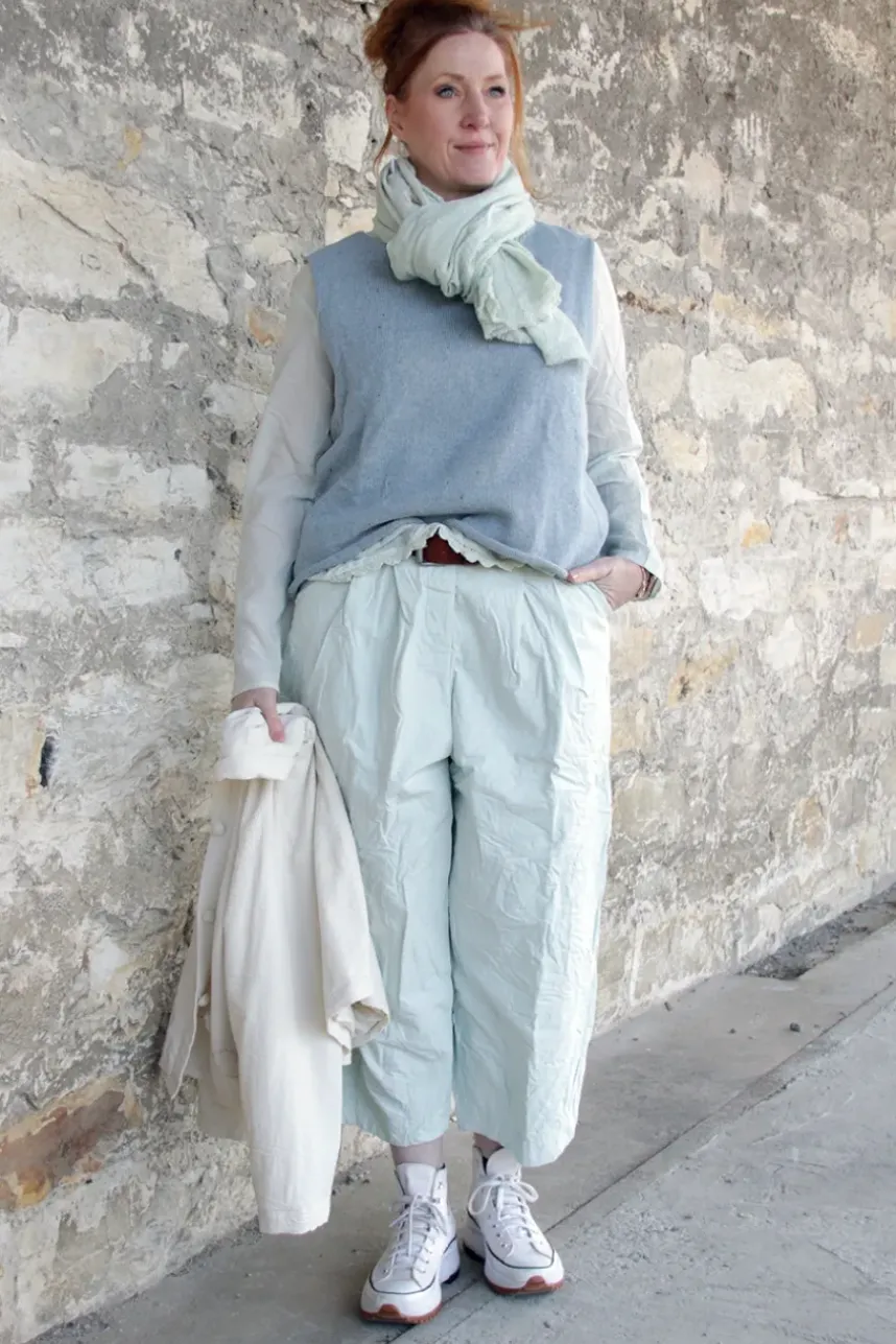 Ewa i Walla Hose BOTVI 11425 in softes mint (soft jade) - reine Knitterbaumwolle