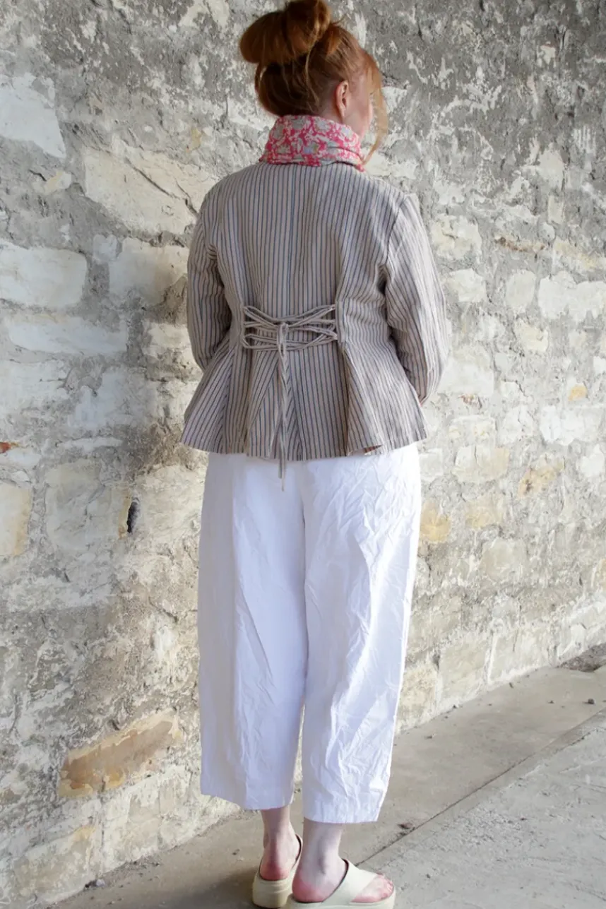Ewa i Walla Hose BOTVI 11425 in weiß (white) - reine Knitterbaumwolle