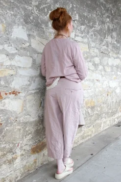 Ewa i Walla Hose BOTVI 11425 in rose (pale mauve) - reine Knitterbaumwolle