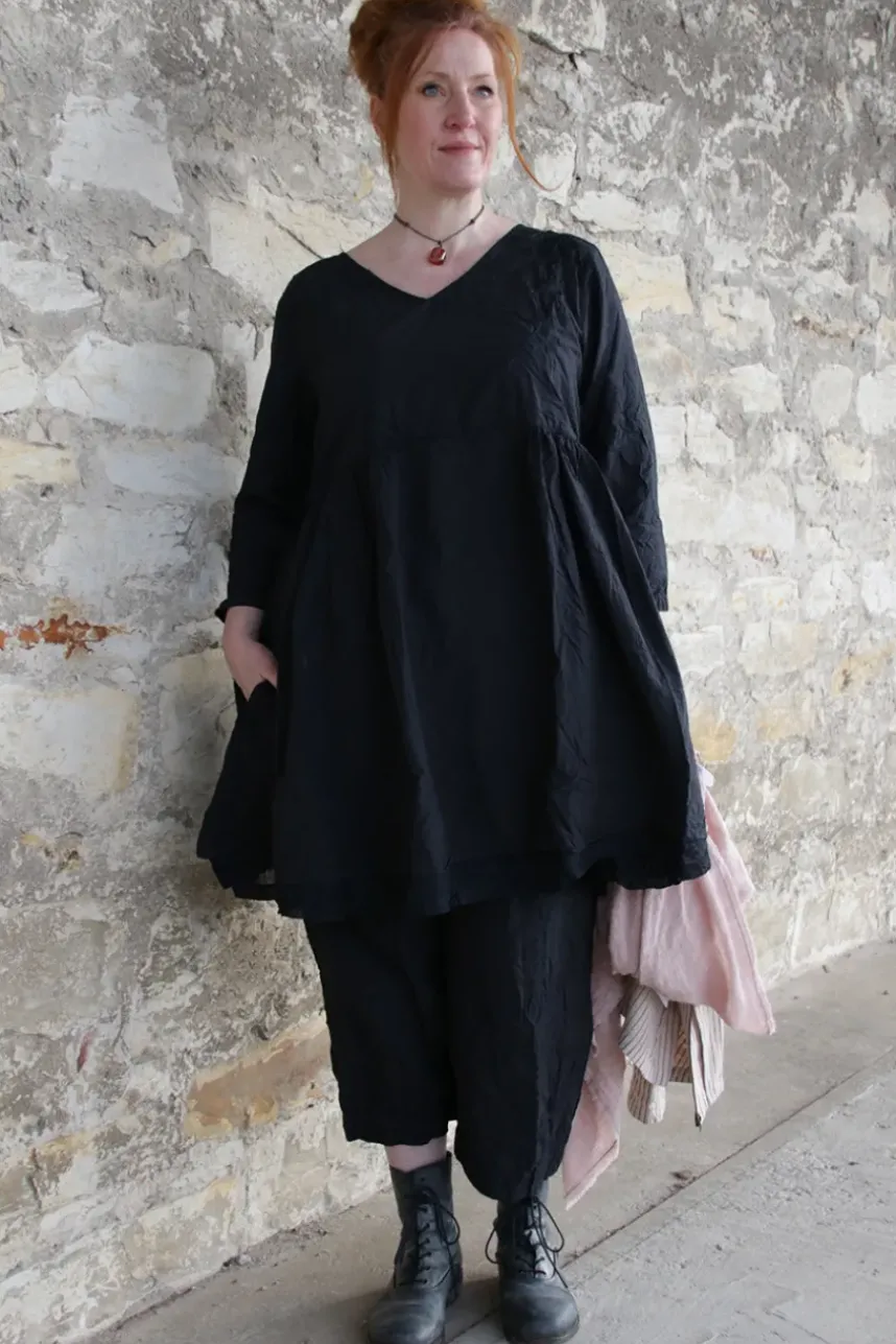 Ewa i Walla Hose BOTVI 11425 in schwarz (black) - reine Knitterbaumwolle