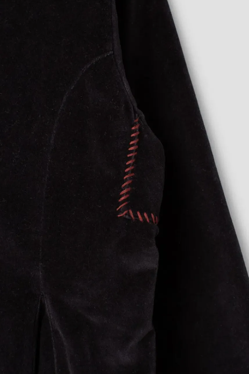 *Ewa i Walla Jacke 66755 LILLEMOR in schwarz (black) - Samt aus reiner Baumwolle