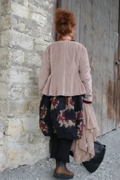 *Ewa i Walla Jacke 66755 LILLEMOR in altrosa (taupe) - Samt aus reiner Baumwolle