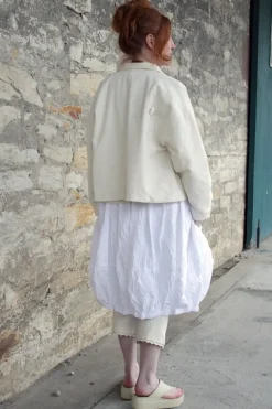 Ewa i Walla Jacke BENITA 66769 in cremeweiss (cream) - Seersucker aus reiner Baumwolle