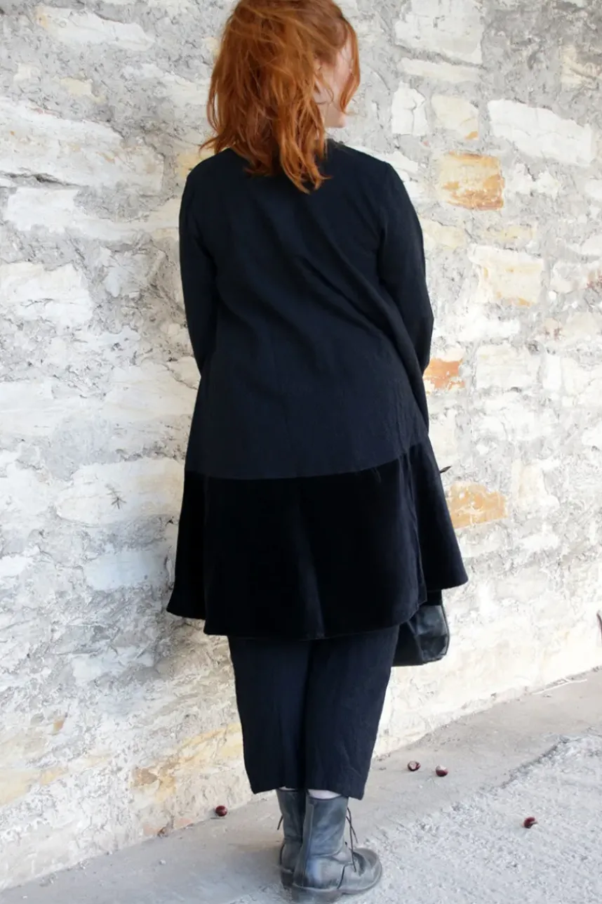*Ewa i Walla Kleid 55887 ANTONIA in schwarz (black) - softe Wolle & Baumwolle