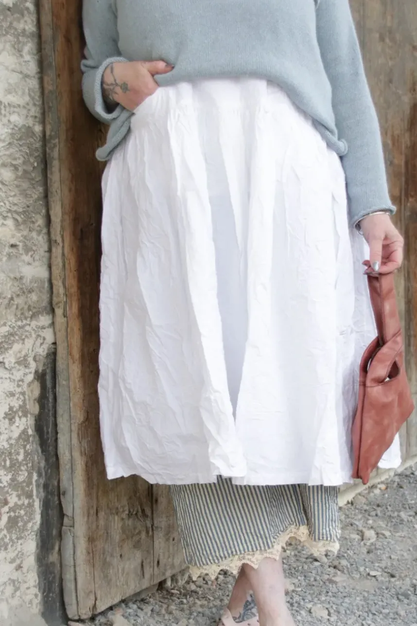 Ewa i Walla Kleid 55849 BARBRO in reinweiss (white) - reine Knitterbaumwolle