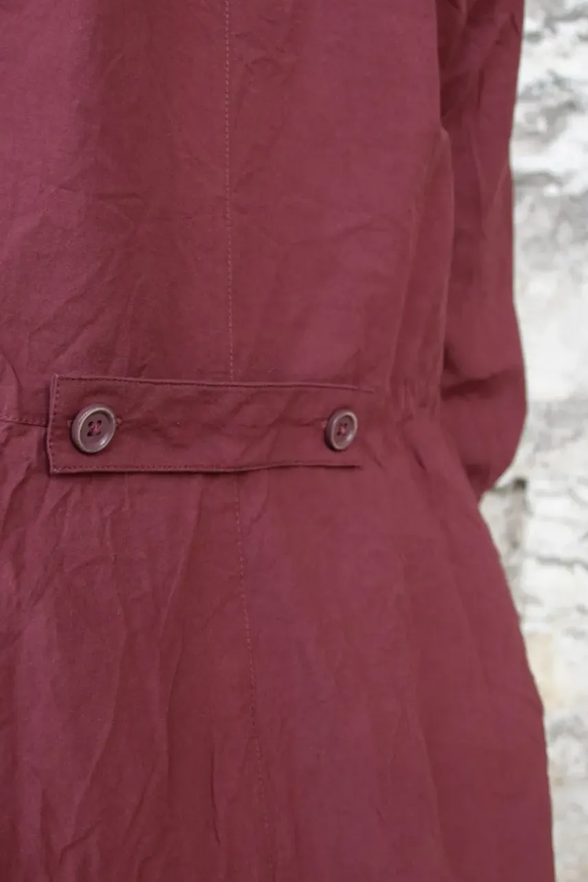 *Ewa i Walla Kleid 55863 HANNE in burgunder rot (burgundy) - reine Knitterbaumwolle