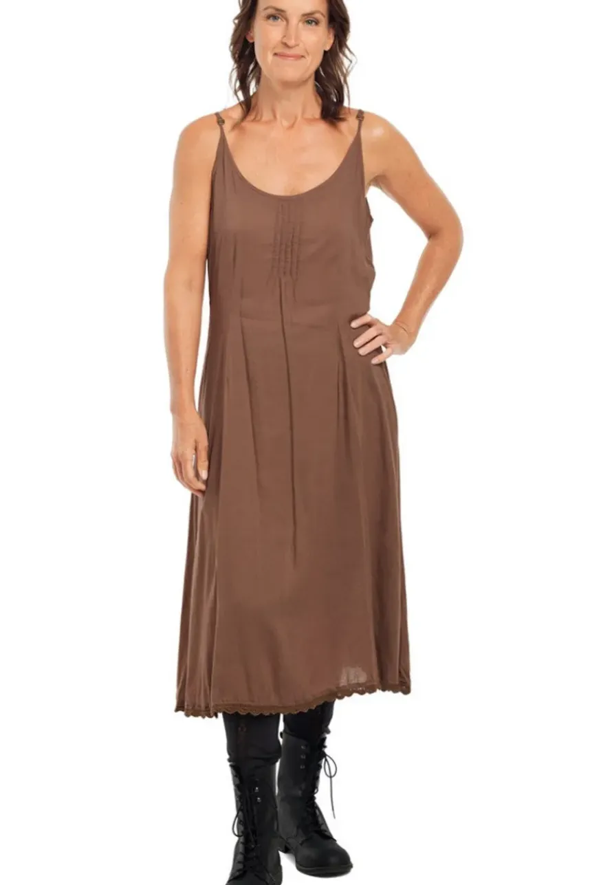 Ewa i Walla Kleid 55711 in braun - reine Viskose