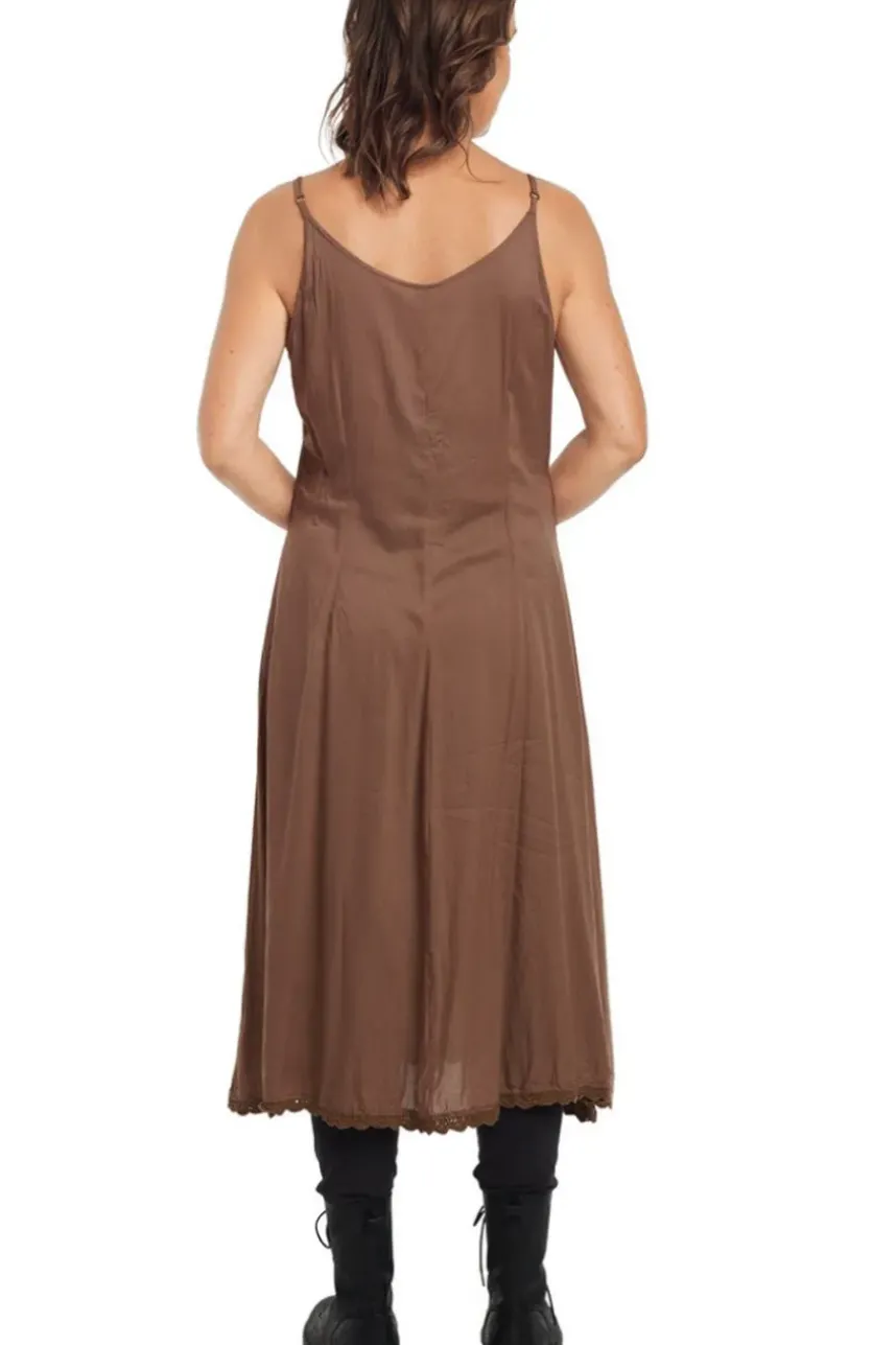Ewa i Walla Kleid 55711 in braun - reine Viskose