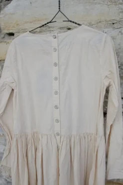 Ewa i Walla Kleid 55728 in creme - softe Knitterbaumwolle