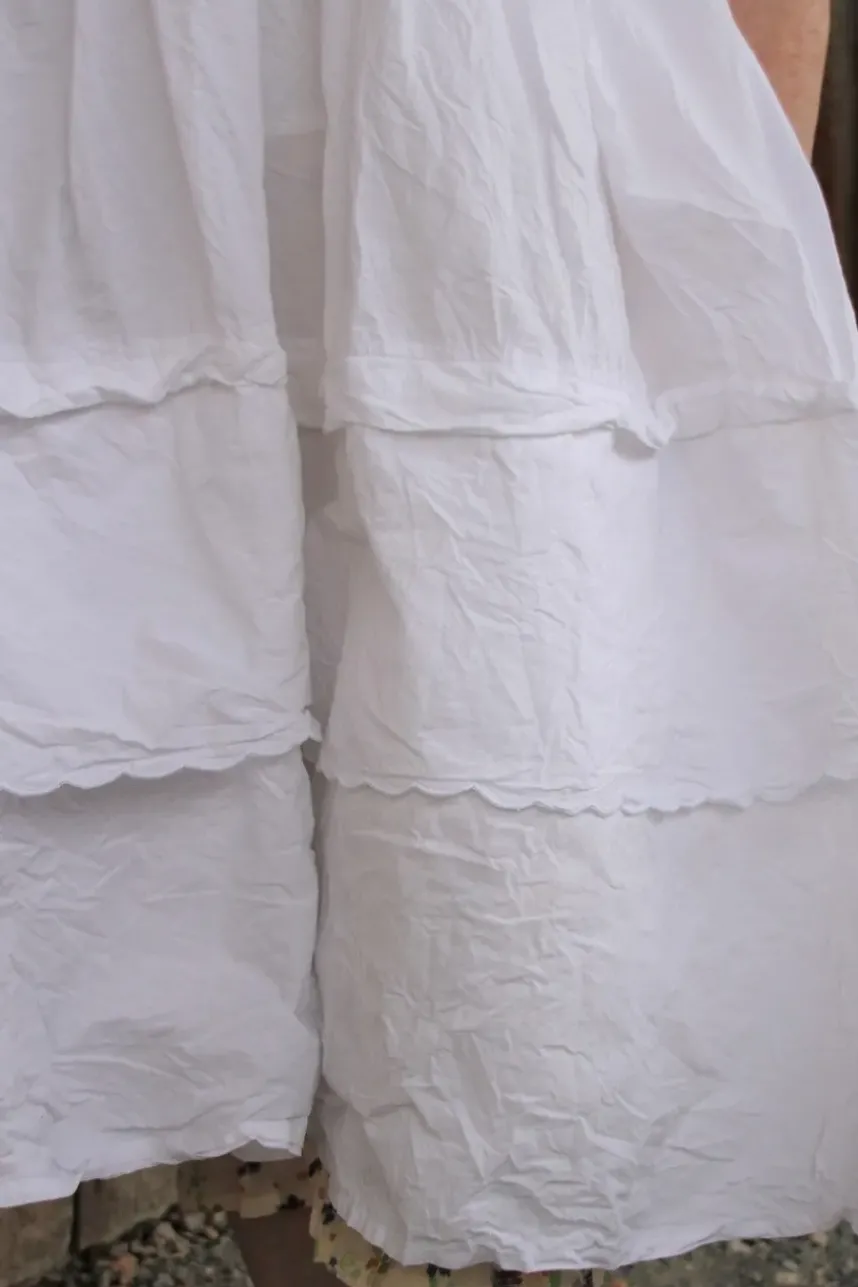 Ewa i Walla Kleid 55841 INGALILL in reinweiss (white) - reine Knitterbaumwolle