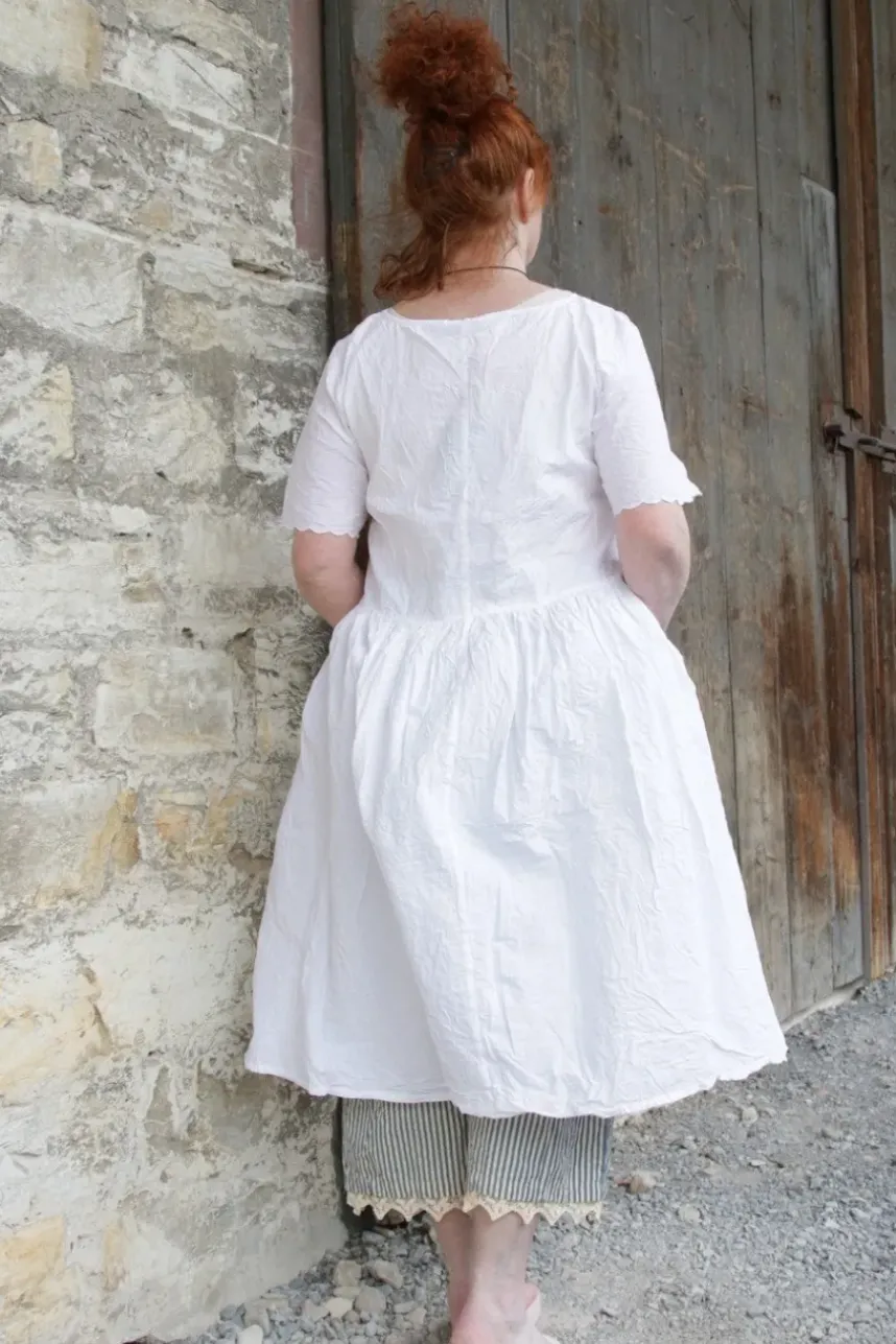 Ewa i Walla Kleid 55839 VEGA in reinweiss (white) - reine Knitterbaumwolle