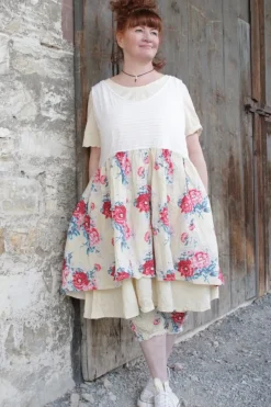 Ewa i Walla Kleid 55839 VEGA in pastellgelb (vanilla) - reine Knitterbaumwolle