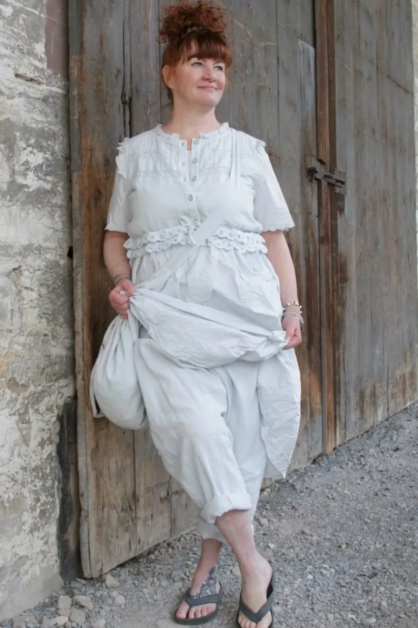 Ewa i Walla Kleid 55839 VEGA in pastellblau (ice blue) - reine Knitterbaumwolle
