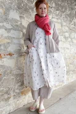 Ewa i Walla Kleid GULL-BRITT 55889 in Flower Print (original) - reine Knitterbaumwolle