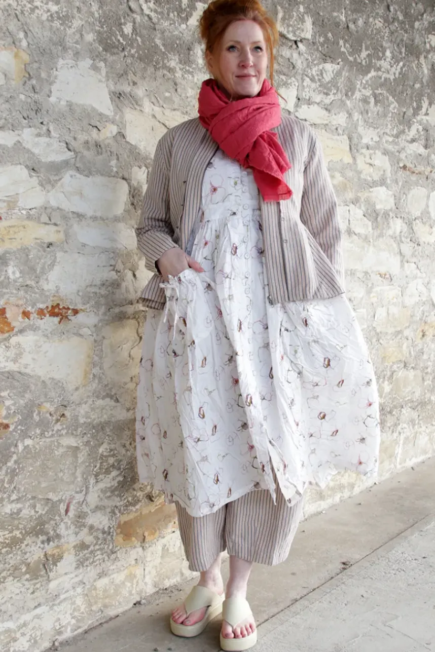 Ewa i Walla Kleid GULL-BRITT 55889 in Flower Print (original) - reine Knitterbaumwolle