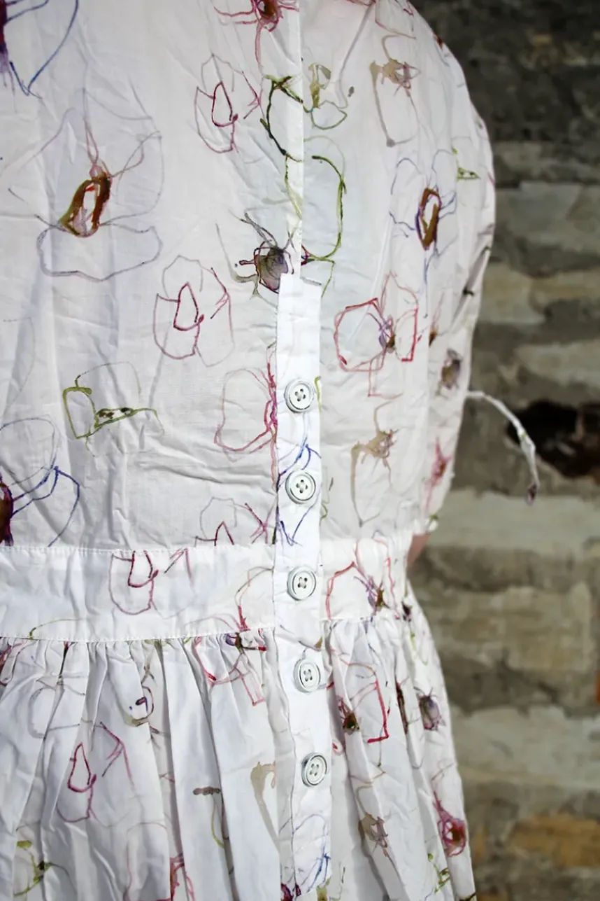 Ewa i Walla Kleid GULL-BRITT 55889 in Flower Print (original) - reine Knitterbaumwolle