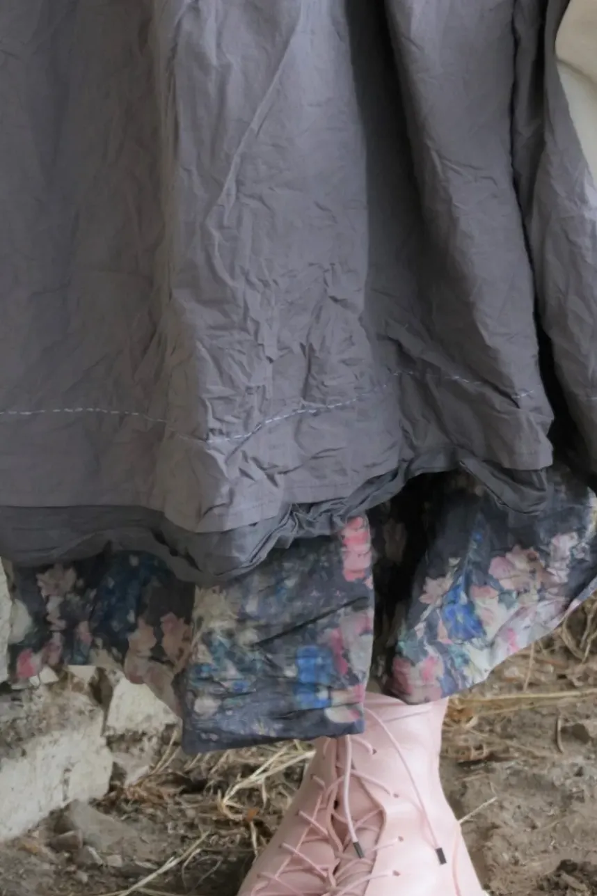 Ewa i Walla Kleid PAOLA 55820 in graublau (dim grey) - reine Knitterbaumwolle
