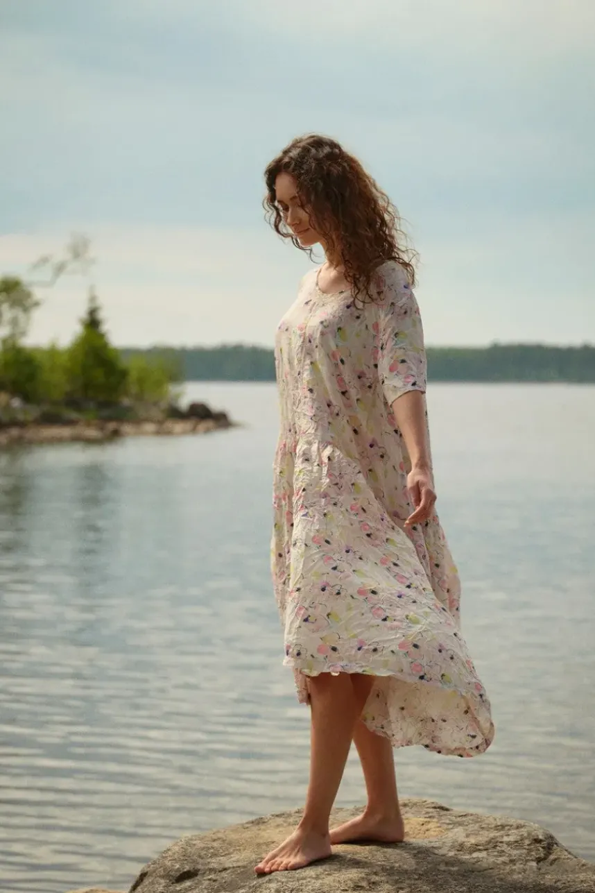 Ewa i Walla Kleid THEODORA 55907 in Flower Print (original) - reine Seide