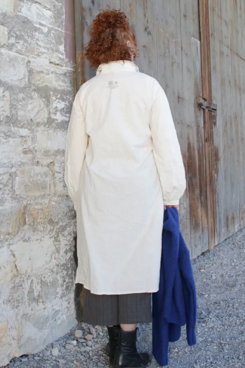 Ewa i Walla Opa-Hemd/Bluse 44935 LOVIS in natur (cream) - reine Knitterbaumwolle