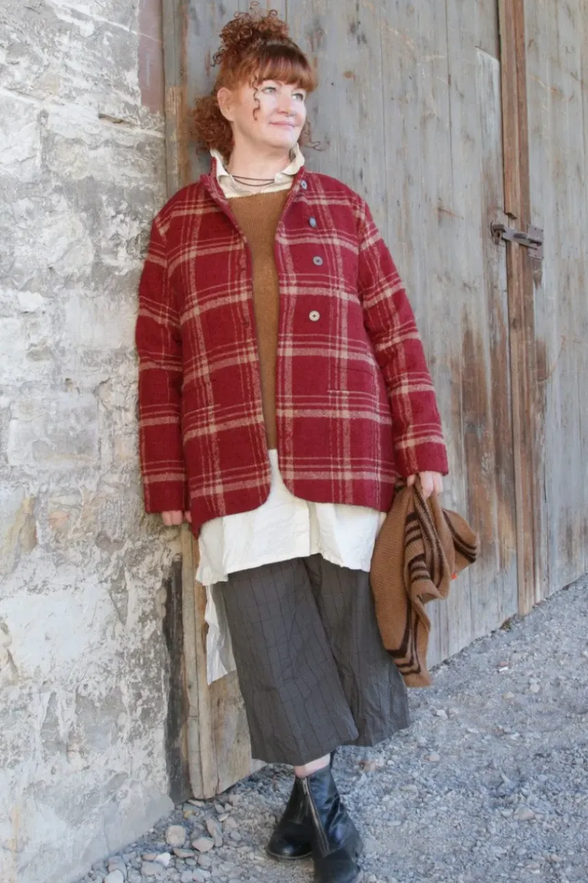Ewa i Walla Opa-Hemd/Bluse 44935 LOVIS in natur (cream) - reine Knitterbaumwolle