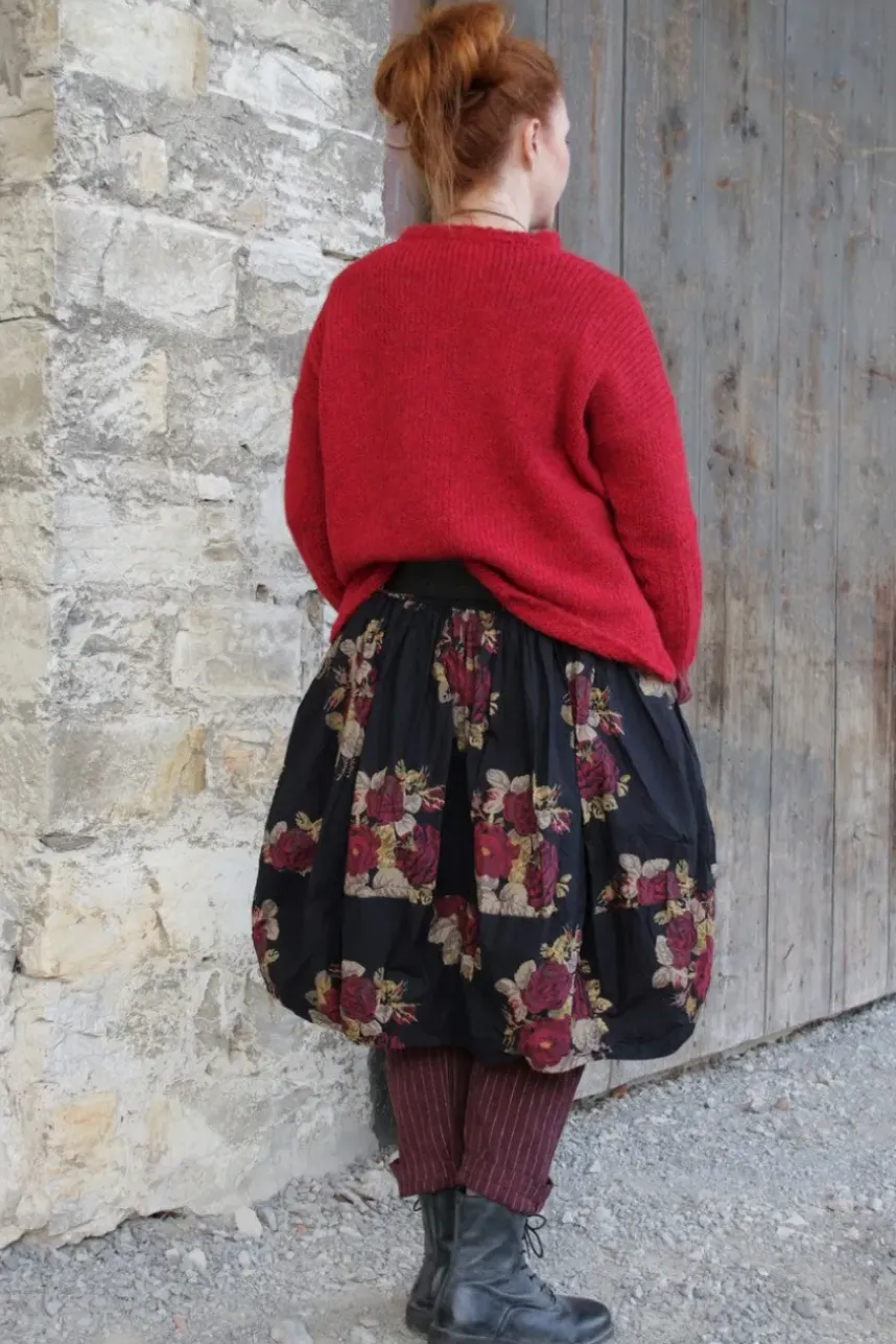 Ewa i Walla Pullover 44991 GURLI im satten rot (red) - superfeine Alpakawolle