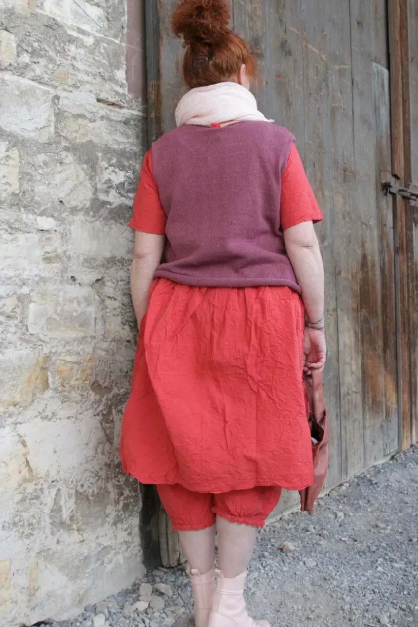 Ewa i Walla Pullunder 33374 GUNDA in himbeerrot (heather) - 80% recycelte Baumwolle