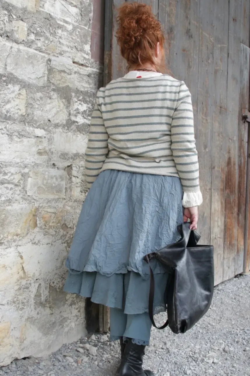 *Ewa i Walla Rock 22237 AILA in graublau (storm blue) - reine Knitterbaumwolle